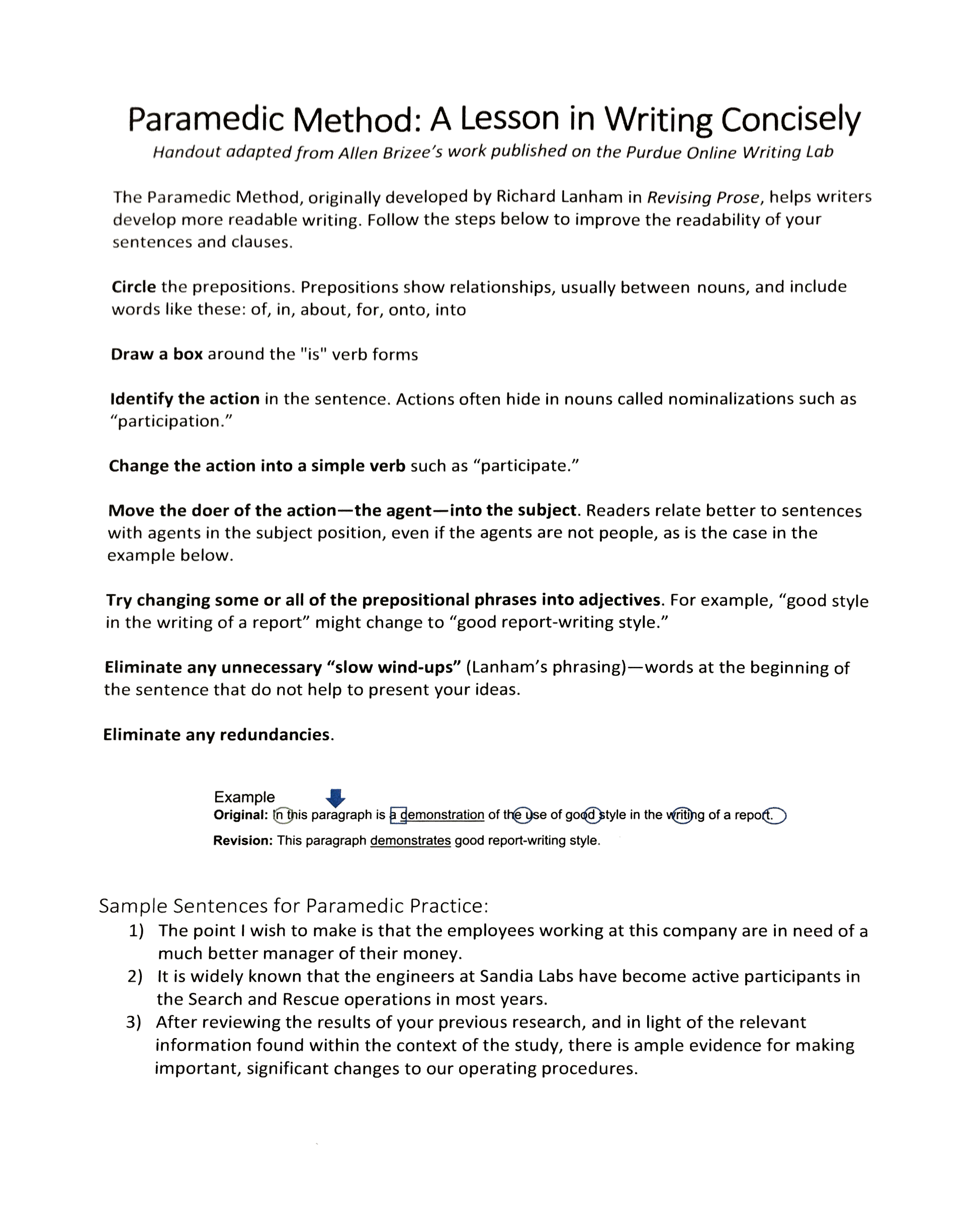 Resources writing resources
